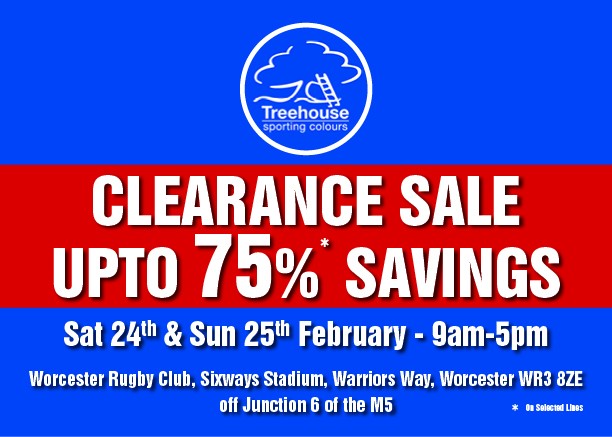 February Clearance Sale at the Sixways Stadium