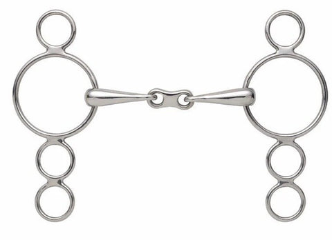 3 Ring Dutch Gag with French Link