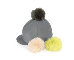 Switch It Faux Fur Poms Lycra Hat Cover