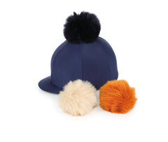 Switch It Faux Fur Poms Lycra Hat Cover