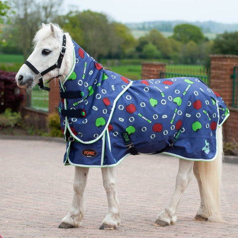 Gallop Ponie Lightweight Apple & Mint Turnout Rug & Neck