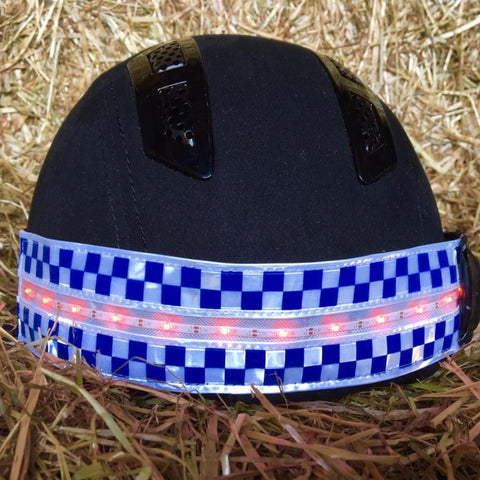 POLITE LED Rechargeable Flashing Hat Band by Equisafety