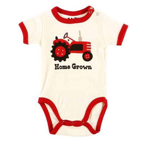 LazyOne Boys Home Grown Babygrow Vest