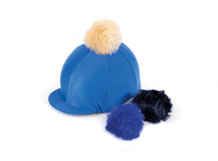 Switch It Faux Fur Poms Lycra Hat Cover