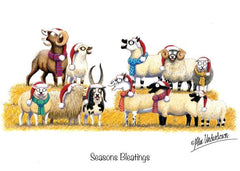 Horse, Hound and Farm Animal Christmas Greeting Cards by Alex Underdown