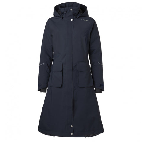 Stierna Stella Winter Long Coat - Midnight Navy