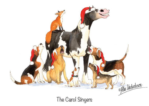 Horse, Hound and Farm Animal Christmas Greeting Cards by Alex Underdown