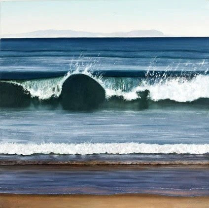 Seascape Greeting Card: West Coast Wave