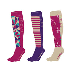 Toggi Womens Rabbit and Pattern Sock (3 pack)