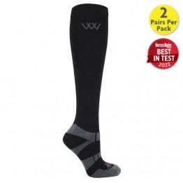 Woof Wear Long Bamboo Waffle Knit Riding Socks