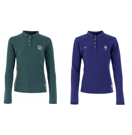 Aubrion Team Long Sleeve Polo Young Rider